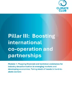 Mapping financial and technical assistance for industry decarbonisation in emerging markets and developing economies: Taking stock of trends in hard-to-abate sectors