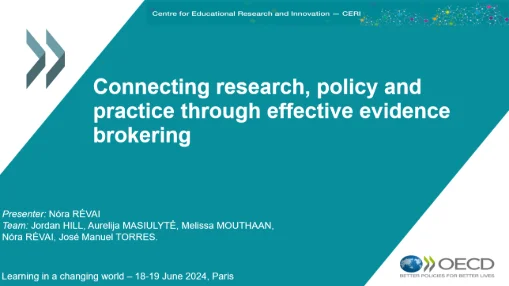 Connecting research, policy and practice through effective evidence brokering