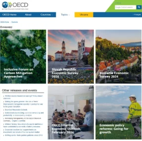 Page web de l'OCDE sur l'Économie