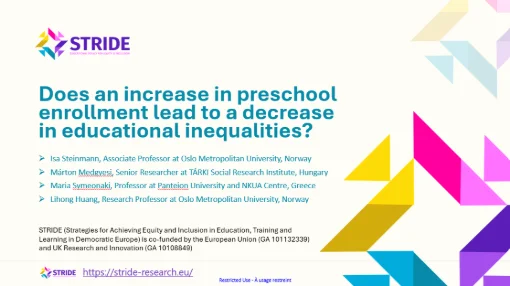 Does an increase in preschool enrolment lead to a decrease in educational inequalities?