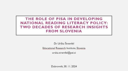 The role of PISA in developing national reading literacy policy: two decades of research insights from Slovenia