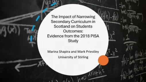 Exploring national curricula using PISA data: A study of Scotland's Curriculum for Excellence