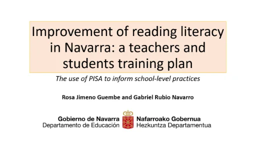 Improvement of reading comprehension skills in Navarre’s schools
