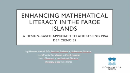 Enhancing mathematical literacy in the Faroe Islands: a design-based approach to addressing PISA deficiencies