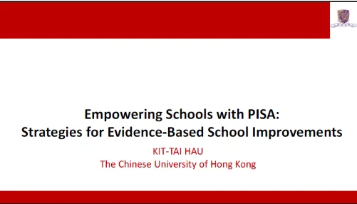 Empowering Schools with PISA: Strategies for Evidence-Based School Improvements