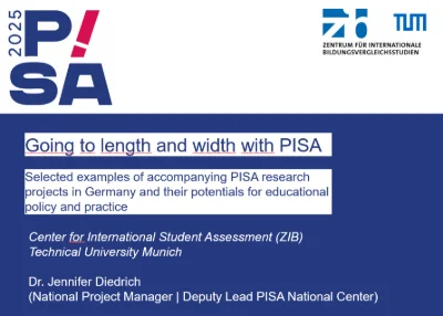 Going to length and width with PISA – selected examples of accompanying PISA research projects in Germany and their potentials for educational policy and practice