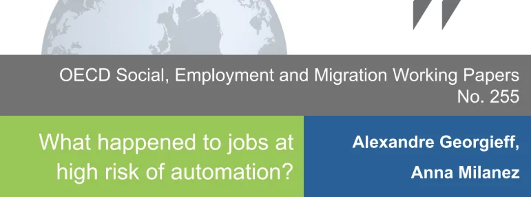 What happened to jobs at high risk of automation?