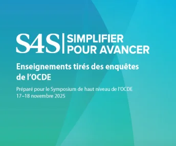 Simplifier pour avancer : enseignements tirés des enquêtes de l'OCDE